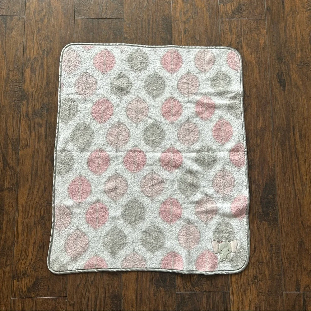 Pink and Gray Baby Blanket